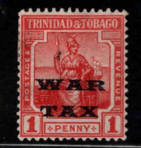Trinidad & Tobago Scott MR 11 MH* War Tax stamp Hinge remnant