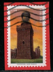 5622 (55c) Mid-Atlantic Lighthouses - Navesink SA. used on paper