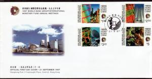 Hong Kong # 799-802 FDC!
