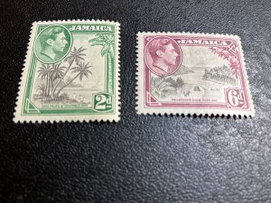 Jamaica Scott 119a 123a Mint