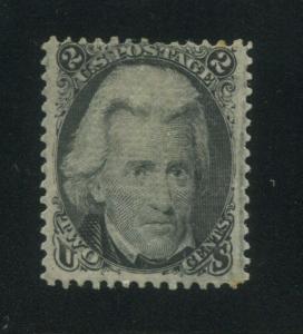 1867 United States Postage Stamp #84 Mint Hinged F/VF Original Gum