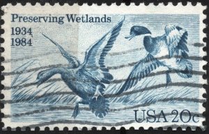 SC#2092 20¢ Preserving Wetlands Single (1984) Used