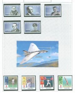 Nauru #572-581 Mint (NH) Single (Complete Set) (Military) (Olympics)