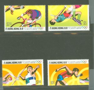 Hong Kong #624-627  Single (Complete Set) (Olympics)