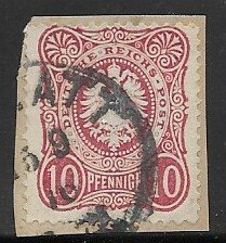 Germany Sc#31   Mi#33 with E Used L79