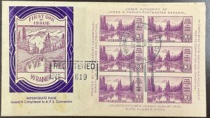 750 Hertelle Stamp Co cachet  Mt Rainier National Parks FDC 1934