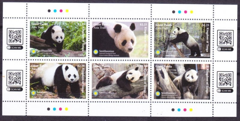 2022 Tonga 2442-2447KL Fauna - Panda 14,00 €