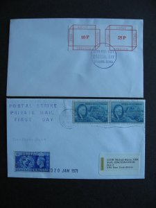 Great Britain 1971 postal strike Iver Bucks 2 covers, check them out!