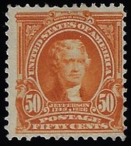 Scott #310 - $175.00 – Fine-unused, NG – with 2020 PF certificate - SCV $425