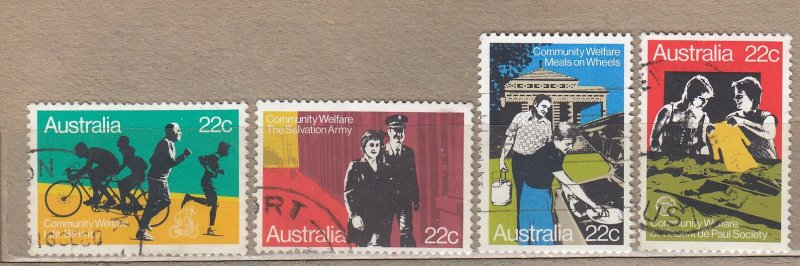 AUSTRALIA 1980 Community Welfare Ued(o) Sc 747-750  #HS77