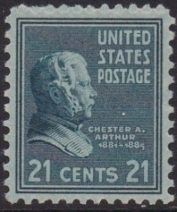 826 Chester Arthur MNH