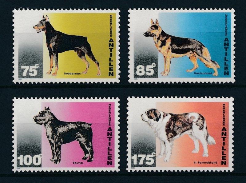 [NA1085] Netherlands Antilles Antillen 1995 Dogs MNH # 1085-88