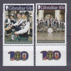 2014 Gibraltar 1542-1643+Tab 100 years of the SEA SCOUTS Orchestra 2,80 €