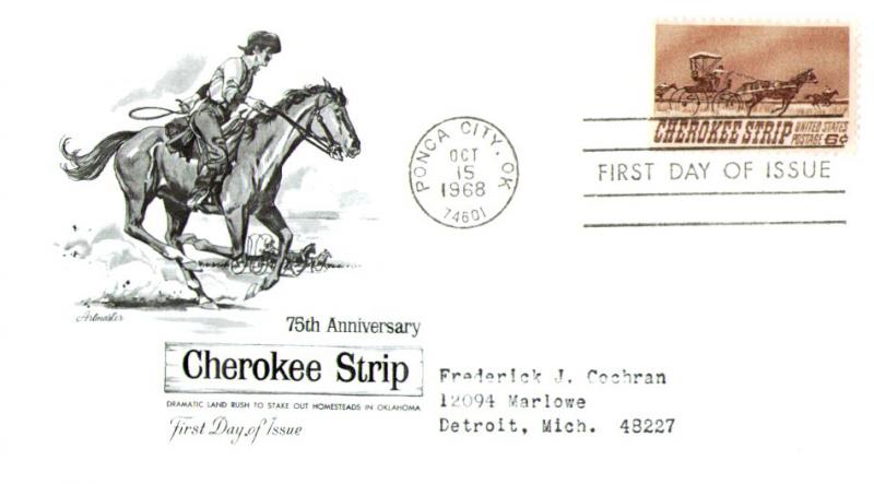 #1360 Cherokee Strip - Artmaster Cachet MS