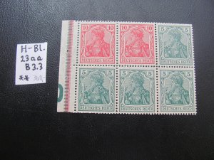 GERMANY 1919 MI.  MNH 23aa B3.3  BOOKLET PANE SUPERB 360 EUROS (133)