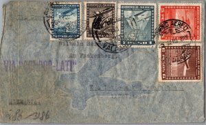 1940 Valparaiso Chile Censored Air Mail Condor Cover To Germany Kaltenkirchen