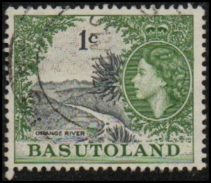 Basutoland 73 - Used - 1p Orange River (wmk 4) (1962) (cv $0.85)