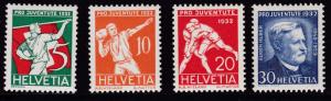 Switzerland 1932 Pro Juventute Semi-Postal complete (4) Eugen Huber VF/NH(**)