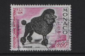 Monaco   #996  used  1975  dogs  60c  poodle