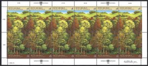 UN Vienna #80-81 S4 & S5 Forest Conservation (1988). Full mini-sheet. MNH