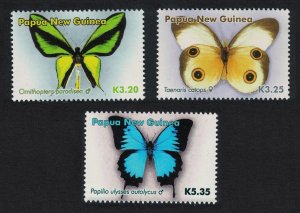 Papua NG Butterflies 3v 2006 MNH SG#1137-1139