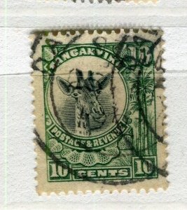 TANGANYIKA; 1922-24 GV Giraffe pictorial issue fine used Shade of 10c. value