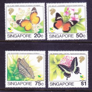 Singapore 660-63 MNH 1993 Butterflies Full Set of 4 Very Fine