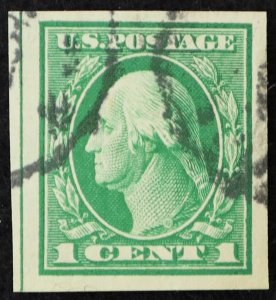 U.S. Used Stamp Scott #408 1c Washington. Superb. Large Margins. A Gem!