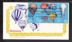 US 2035a Balloons 1983 Fulton U/A FDC 