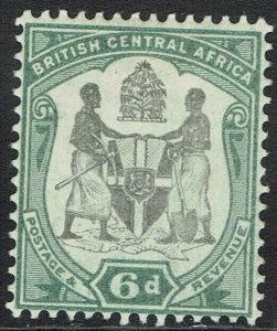 BRITISH CENTRAL AFRICA 1897 ARMS 6D