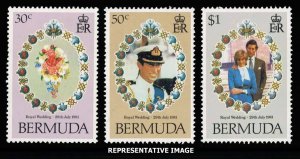 Bermuda Scott 412-414 Mint never hinged.