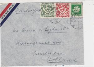 Suriname 1939 Airmail to Holland Multiple Stamps Cover ref 22359