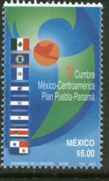 MEXICO 2286 Mexico-Central American Summit Puebla-Panama MNH