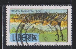 Liberia,  31c Hydroelectric Plant (SC# 950) USED