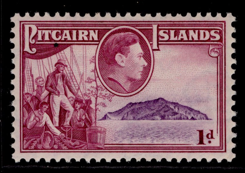 PITCAIRN ISLANDS GVI SG2, 1d mauve & magenta, M MINT.