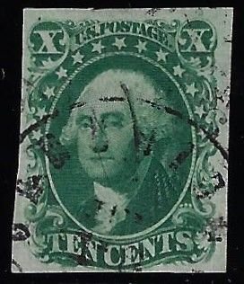 Scott #14 - $200.00 – VF-used –Black town cancel. Wide margins. Position 78R1.