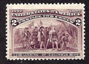 231 Mint,OG,LH... SCV $12.50