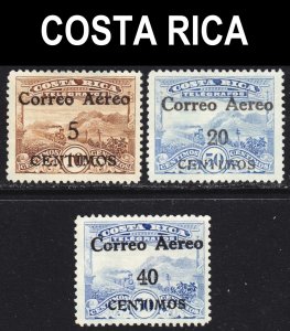 Costa Rica Scott C3-5 complete set F to VF unused no gum.  FREE...