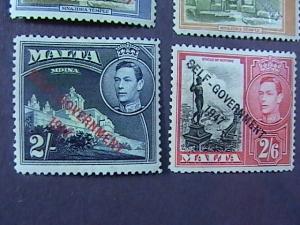 MALTA # 208-222-MINT/HINGED-COMPLETE SET---GOEVI---1948-53