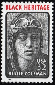 SC#2956 32¢ Black Heritage: Bessie Coleman Single (1995) MNH