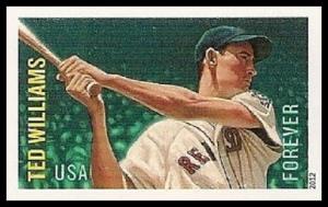 US 4694a MLB Ted Williams imperf NDC single MNH 2012