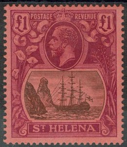 ST HELENA 1922 KGV SHIP 1 POUND 