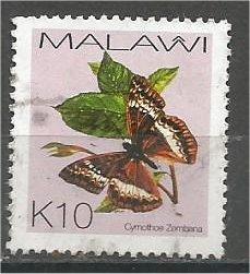 MALAWI, 2002, used 10k, Butterflies Scott 710