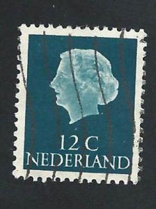 Netherlands - SC# 345 - 12c - Queen Juliana, used