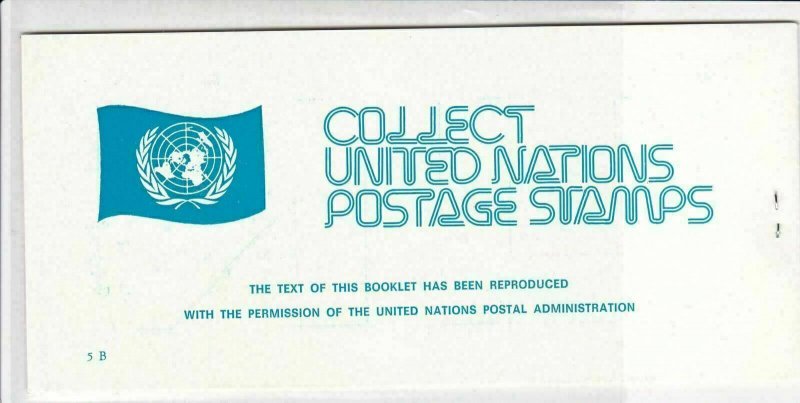United Nations Mint Never Hinged Flags Stamps Booklet ref R 18468