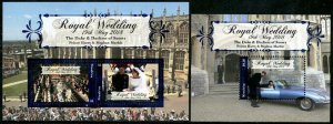 HERRICKSTAMP NEW ISSUES NIUAFO'OU Sc.# 372-73 Royal Wedding Prince Harry S/S