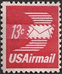 U.S.#C79 Winged Letter 13c Single, MNH. 'F'