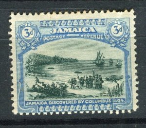 JAMAICA; 1919-21 early GV Pictorial issue Mint hinged Shade of 3d. value