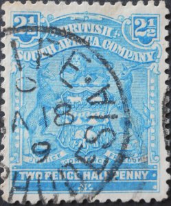 Rhodesia 1898 2½d with Fife Code 0 sideways (SC) postmark