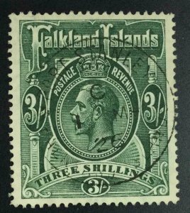 MOMEN: FALKLAND ISLANDS SG #80 1923 USED £160 LOT #63469